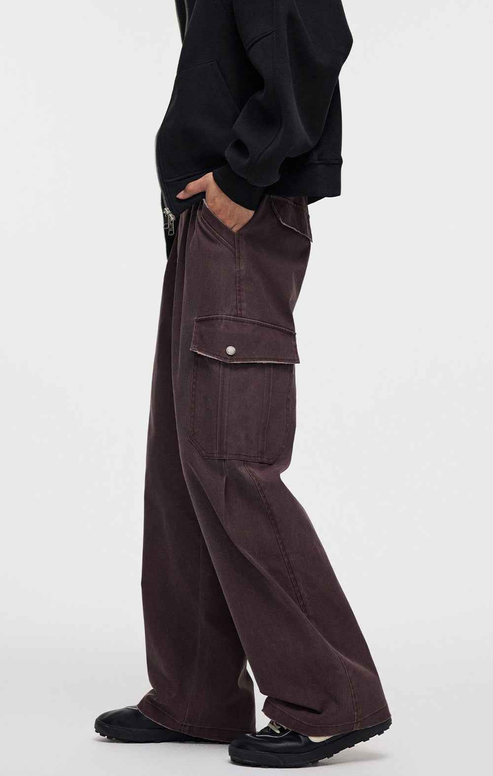 Y2K Retro Deconstructed Workwear Cargo Pants