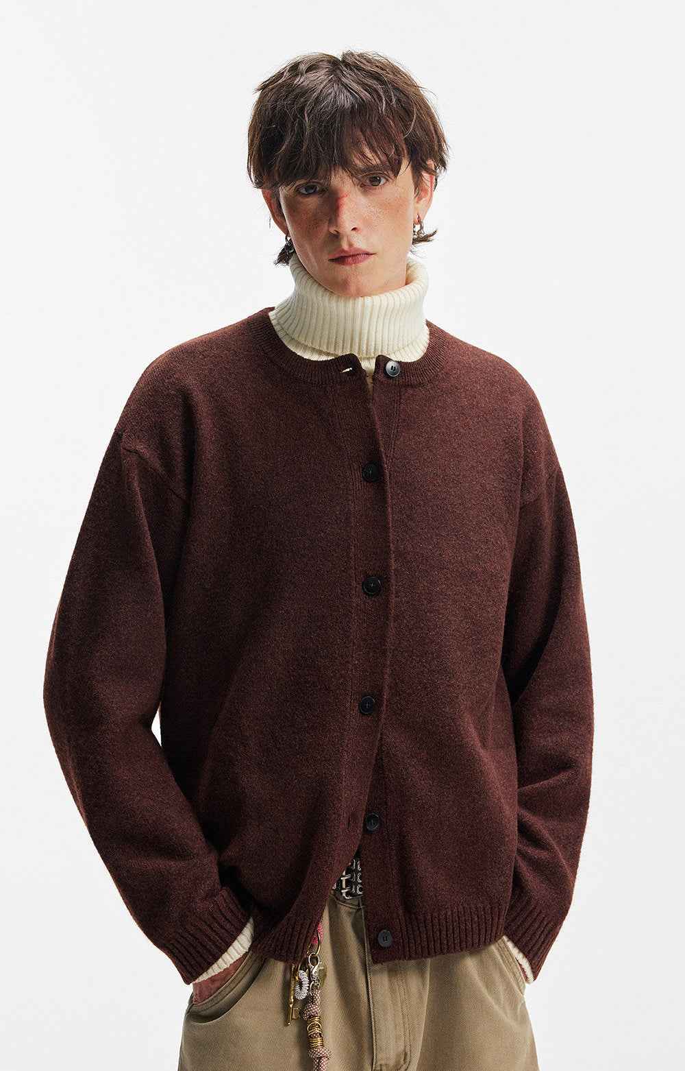 Cozy Wool Lazy Style Knit Cardigan