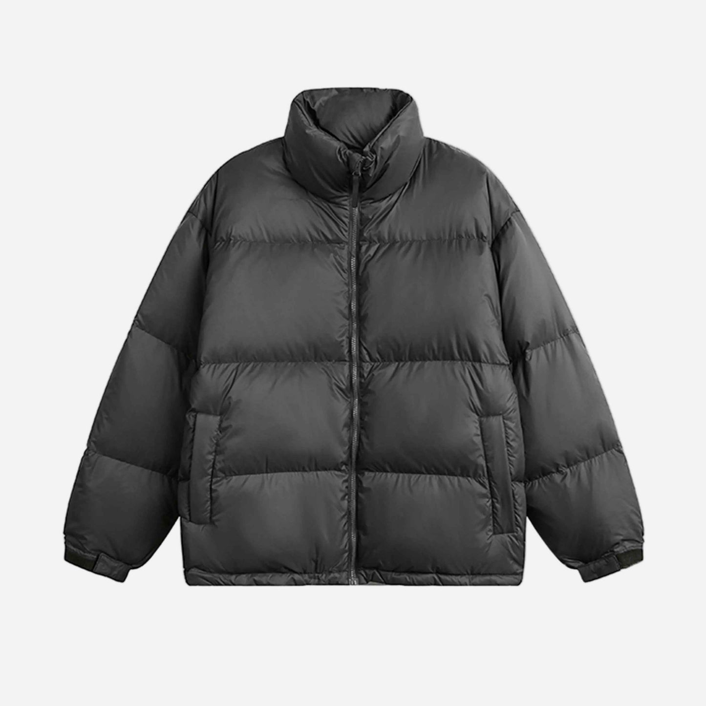 Warm Bread Retro Vertical Collar Puffer Jacket
