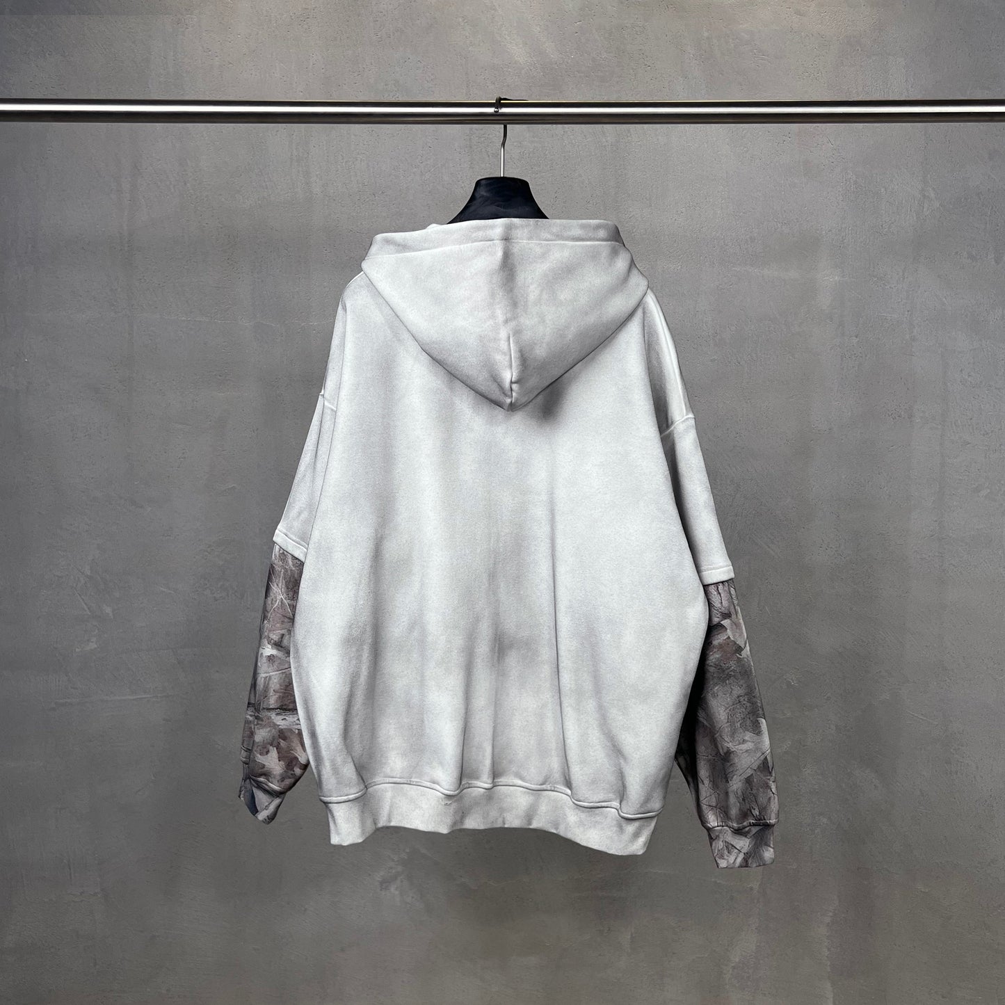 Frosted Camo Sleeve | Oversized Hoodie - Luxuryurbanwear