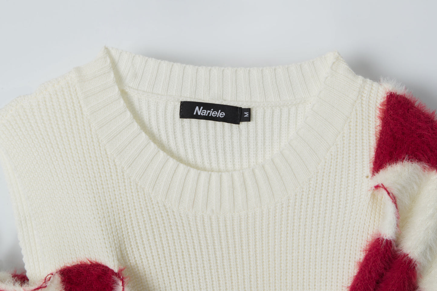 Star Stripe | One-Shoulder Knit Sweater with Scarf - Luxuryurbanwear