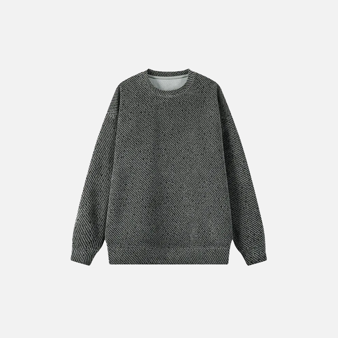 Classic Spring Solid Color Loose Sweatshirt - Luxuryurbanwear
