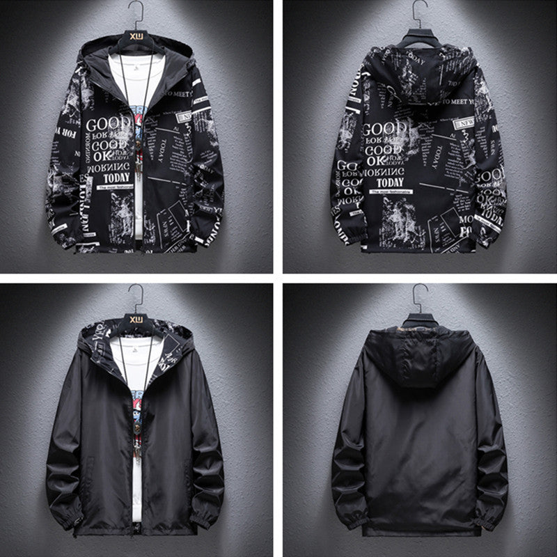 Reversible Article Windbreaker Jacket