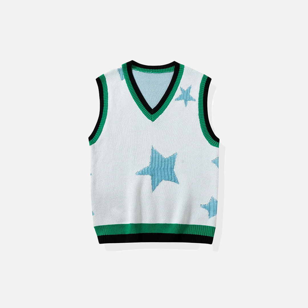 Y2K Cozy Knitted Sleeveless Casual Sweater - Luxuryurbanwear