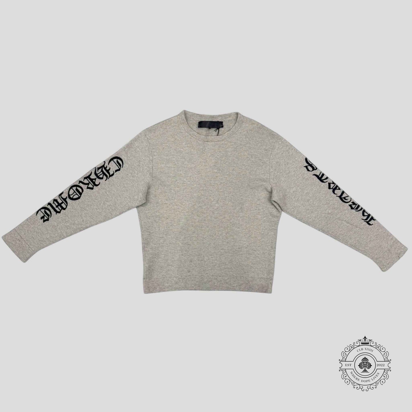 Chrome Hearts Cashmere Knit Sweater in Grey