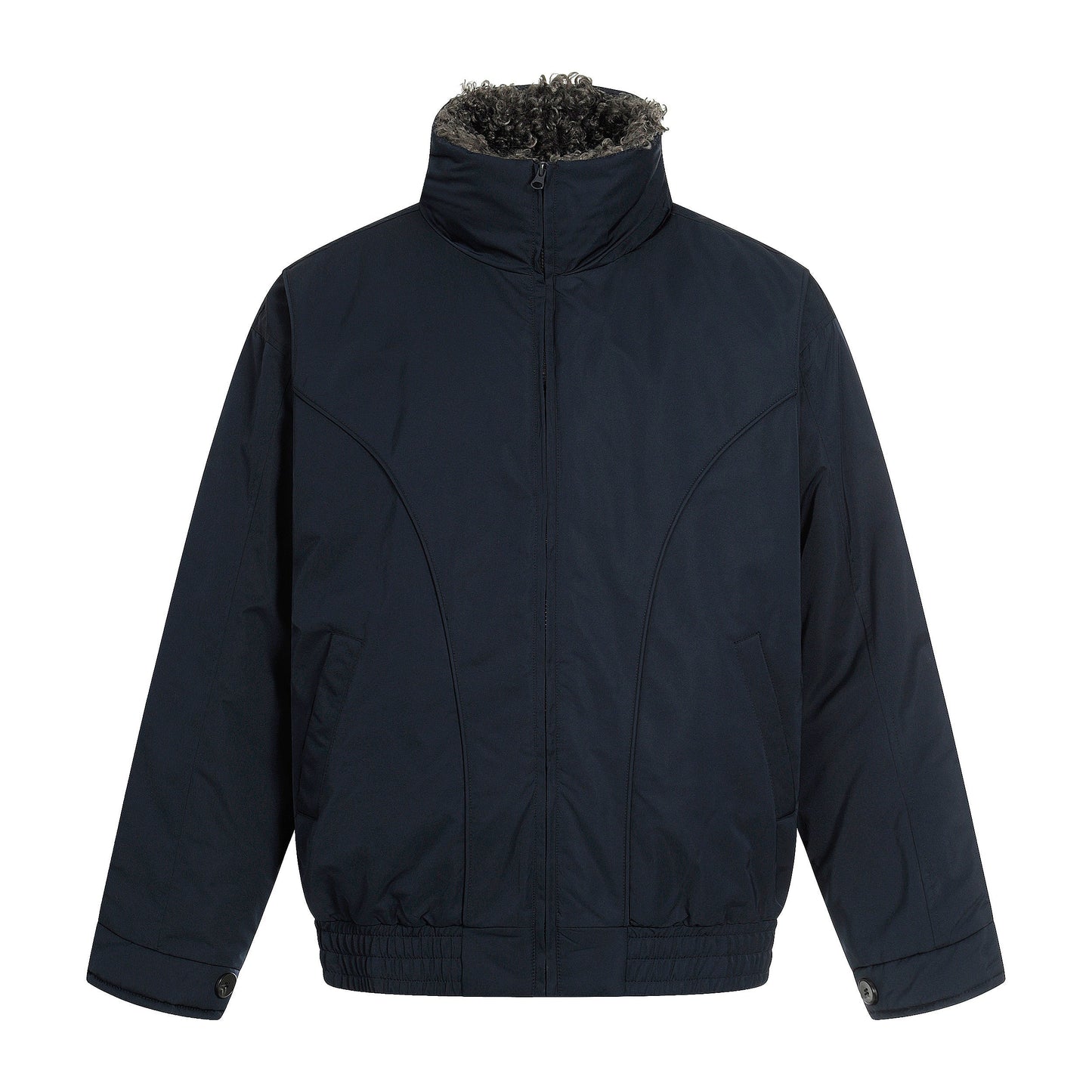 Fleece-Lined | Stand Collar Jacket - Luxuryurbanwear