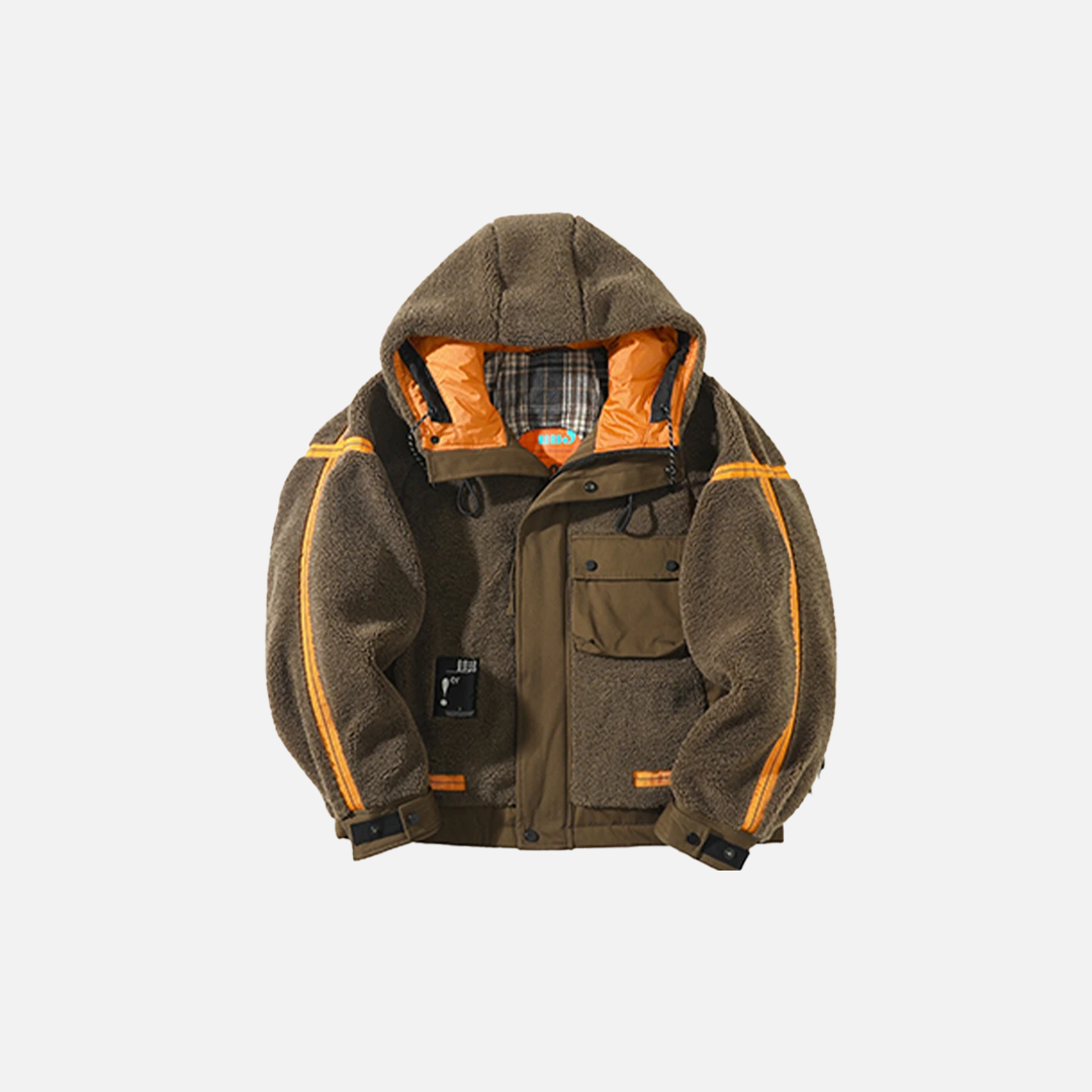 Elevated Fluffy Winter Down Hooded Jacket - Luxuryurbanwear