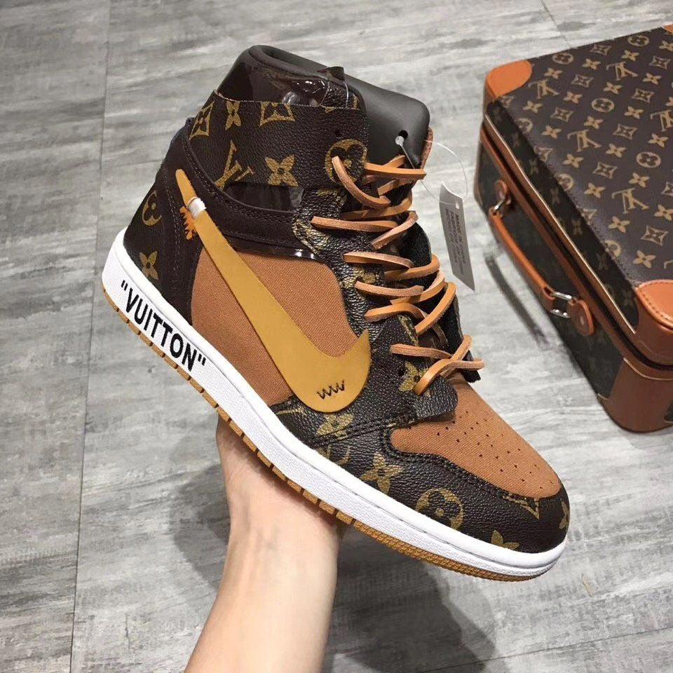 Custom Air Jordan 1 x LV Logo