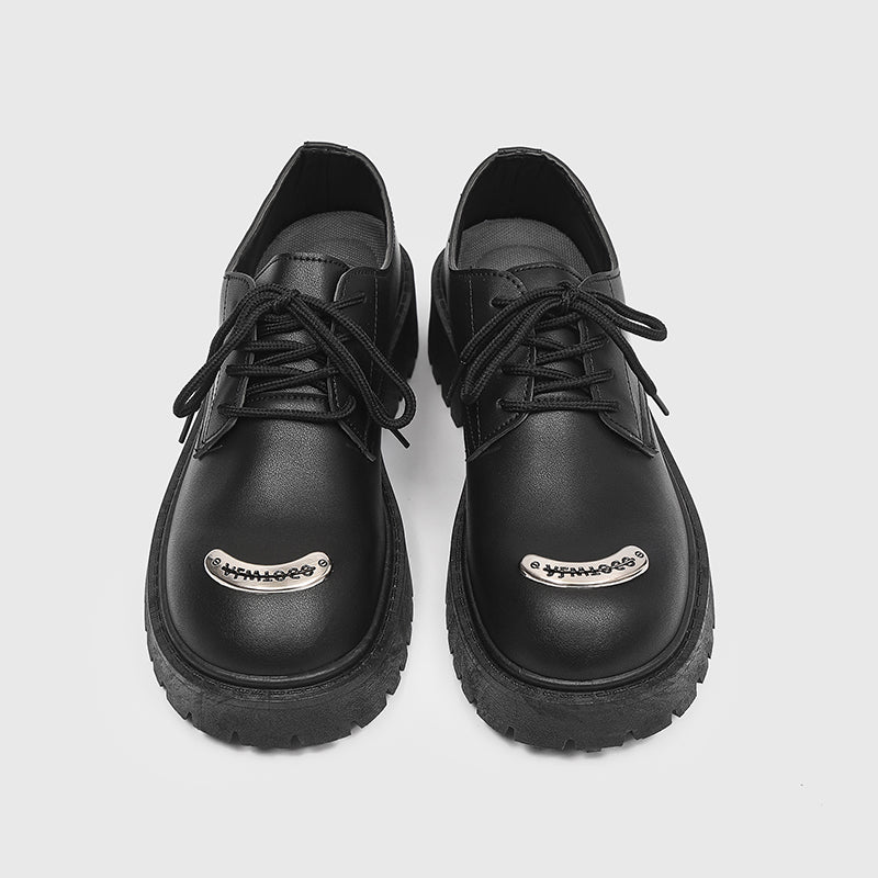 MLB LTHR-18 Metal-Plated Combat Boots - Luxuryurbanwear