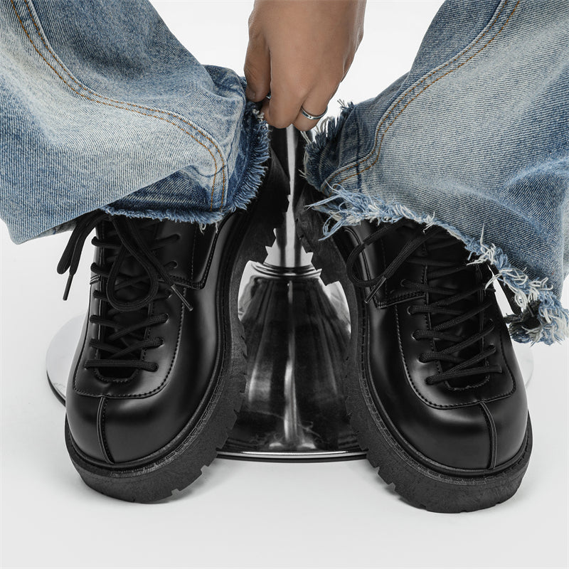 MLB LTHR-21 Combat-Style Boots - Luxuryurbanwear