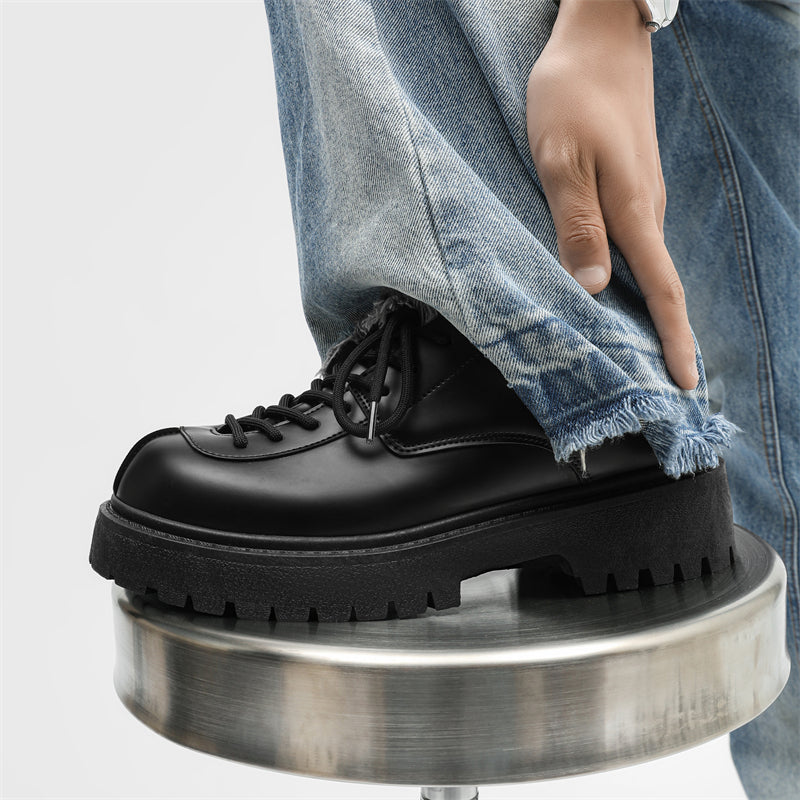 MLB LTHR-21 Combat-Style Boots - Luxuryurbanwear