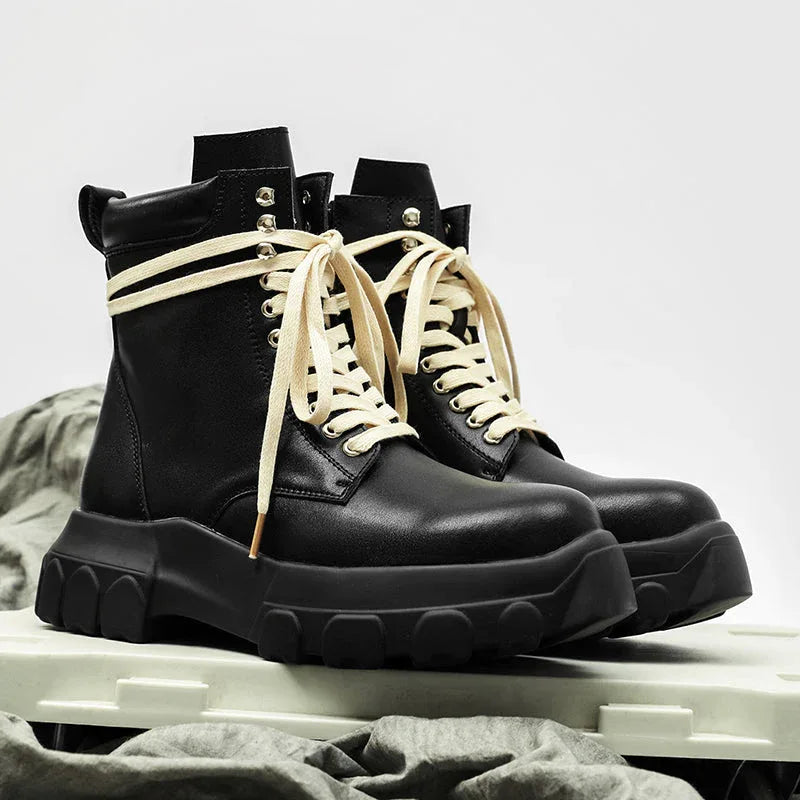 Ground Shift High-Top Combat Boots - Luxuryurbanwear