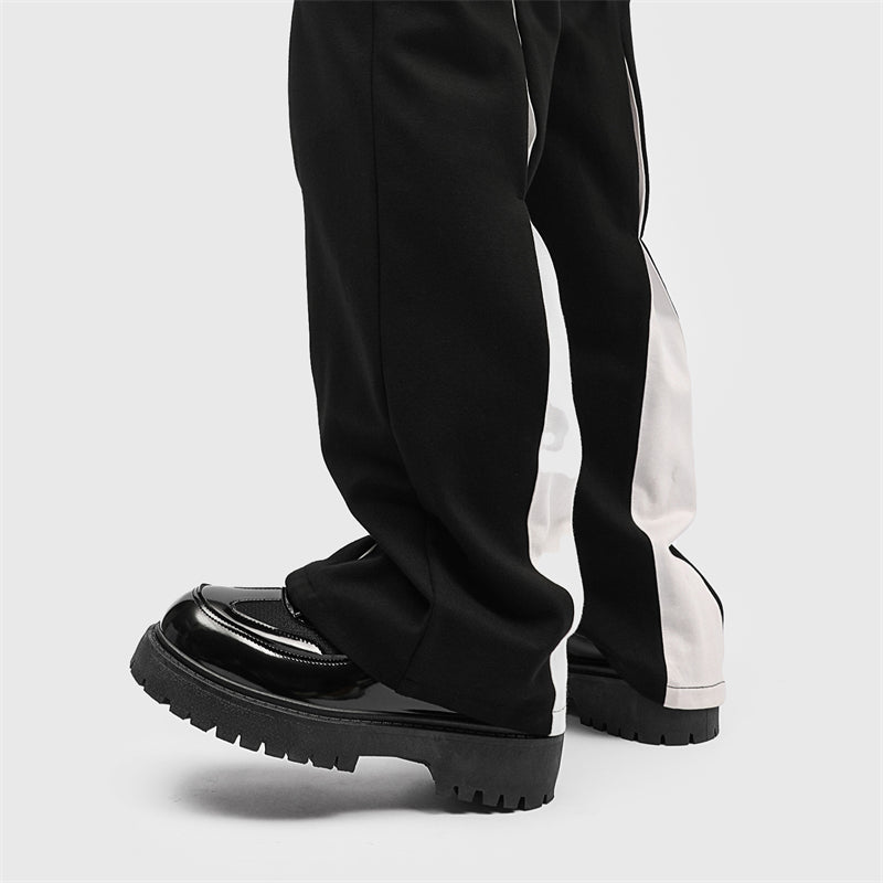 MLB LTHR-22 Glossy Platform Boots - Luxuryurbanwear