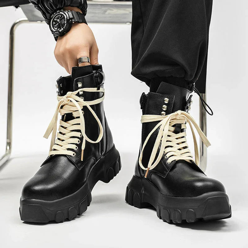 Ground Shift High-Top Combat Boots - Luxuryurbanwear
