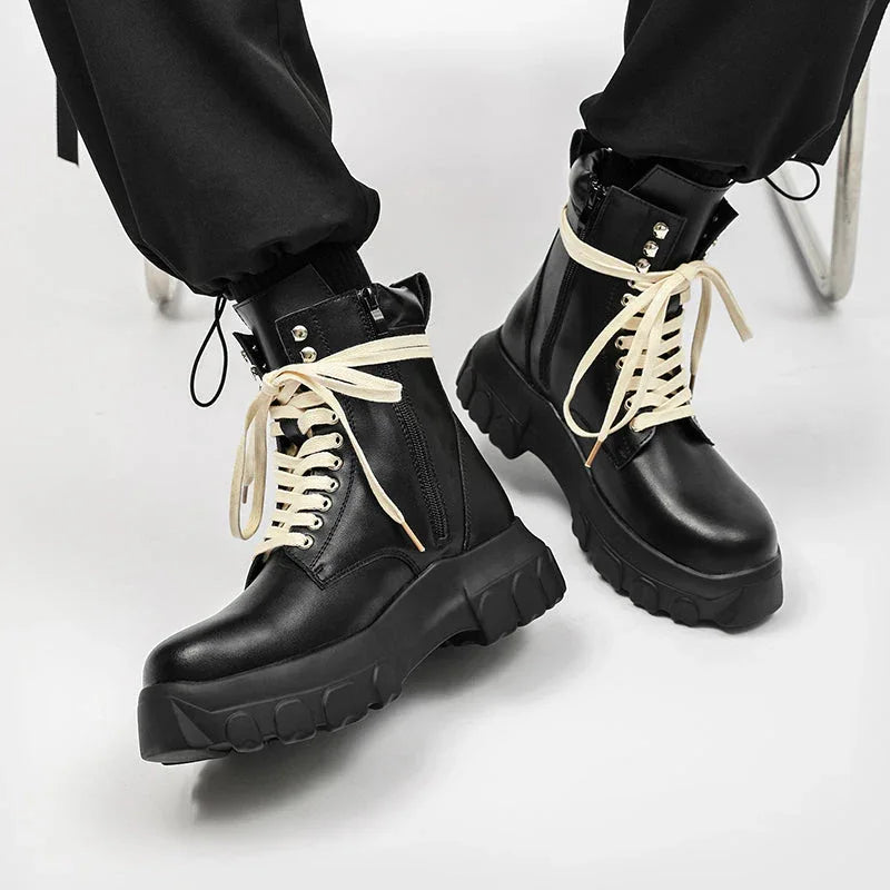 Ground Shift High-Top Combat Boots - Luxuryurbanwear