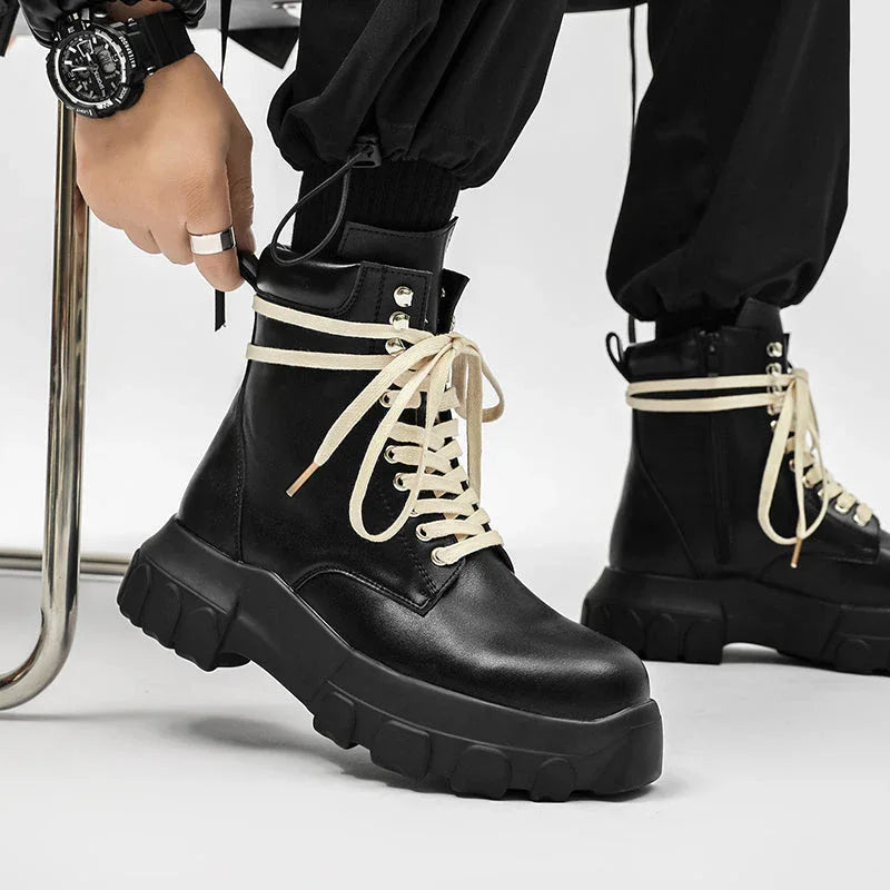 Ground Shift High-Top Combat Boots - Luxuryurbanwear
