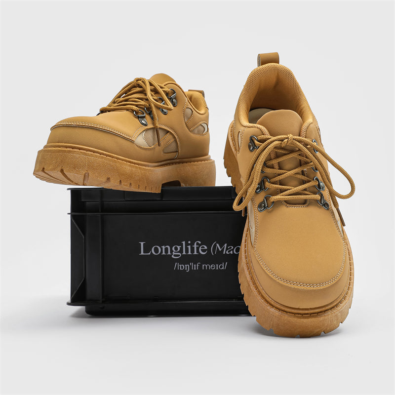 MLB LTHR-15 Chunky Utility Boots - Luxuryurbanwear