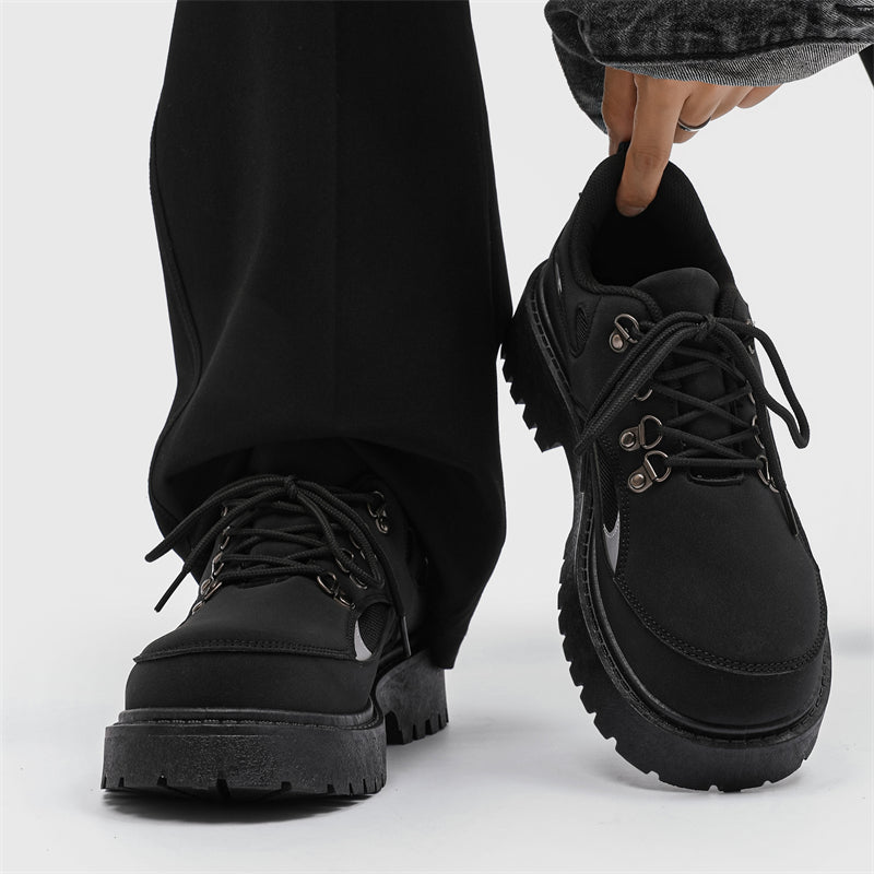 MLB LTHR-15 Chunky Utility Boots - Luxuryurbanwear
