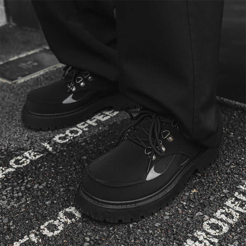 MLB LTHR-15 Chunky Utility Boots - Luxuryurbanwear