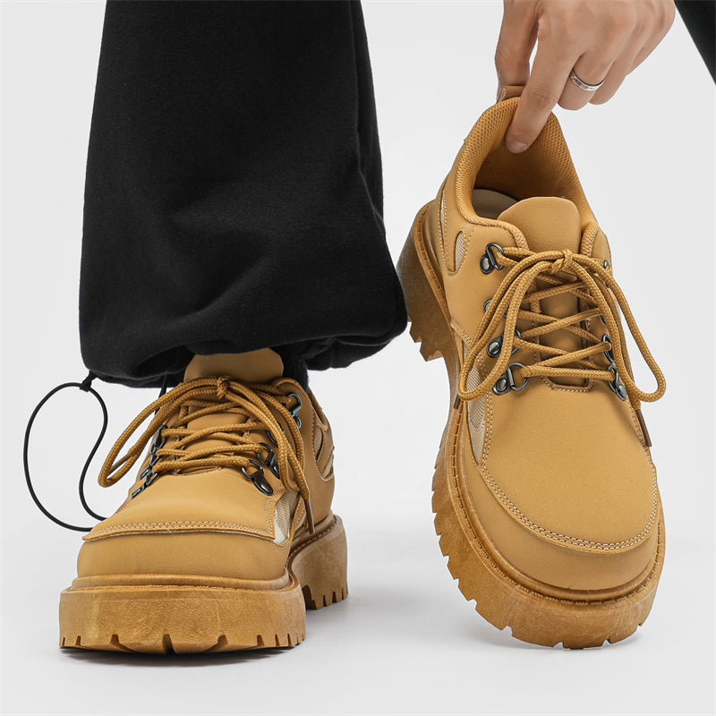 MLB LTHR-15 Chunky Utility Boots - Luxuryurbanwear