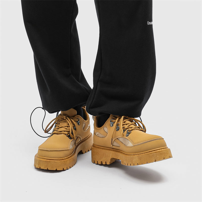 MLB LTHR-15 Chunky Utility Boots - Luxuryurbanwear