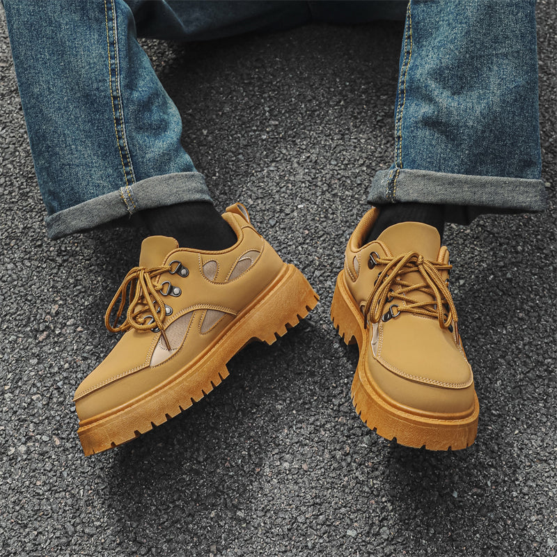MLB LTHR-15 Chunky Utility Boots - Luxuryurbanwear