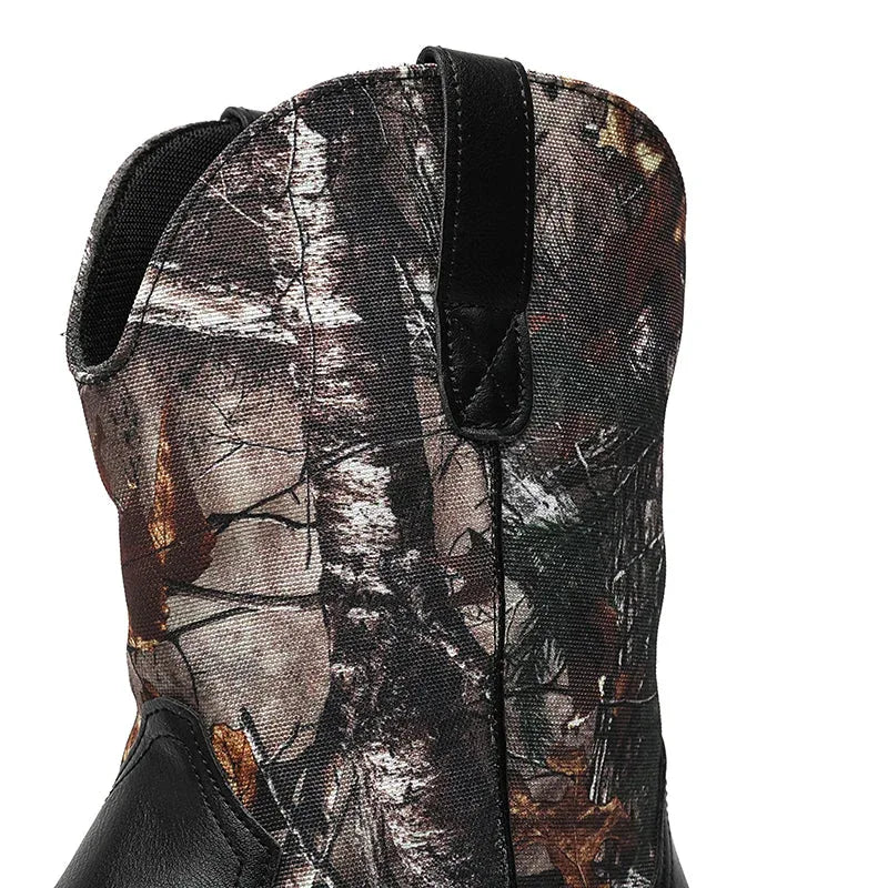 LUW Camo Western Cowboy Boots - Luxuryurbanwear