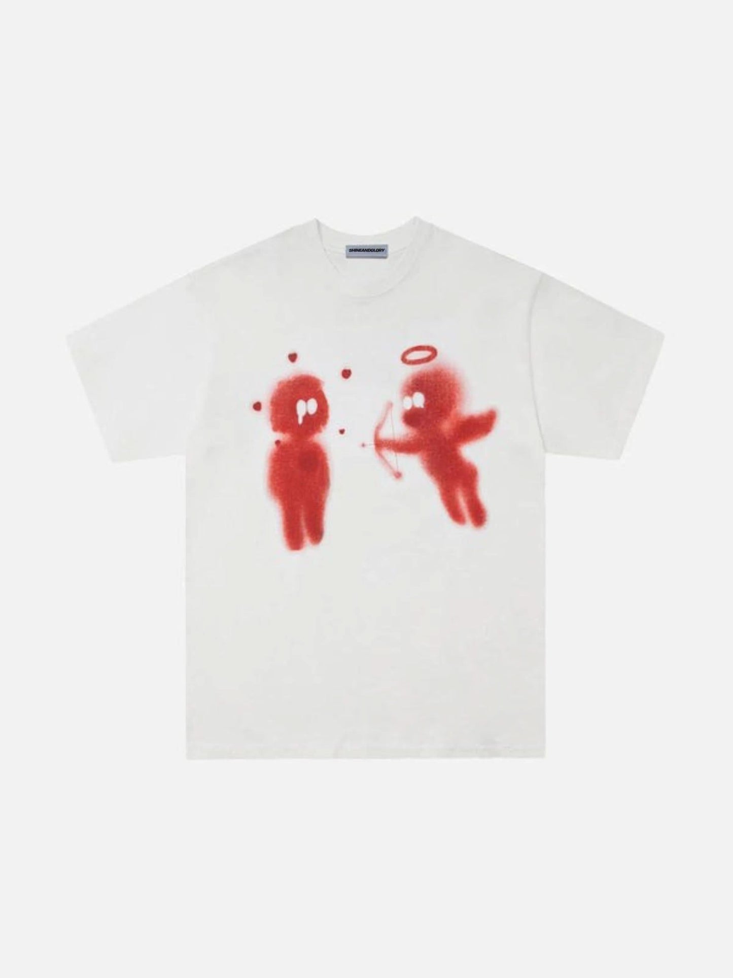 LUW "Cupilove" Graphic Tee - Luxury Heavyweight Romantic Streetwear T-Shirt