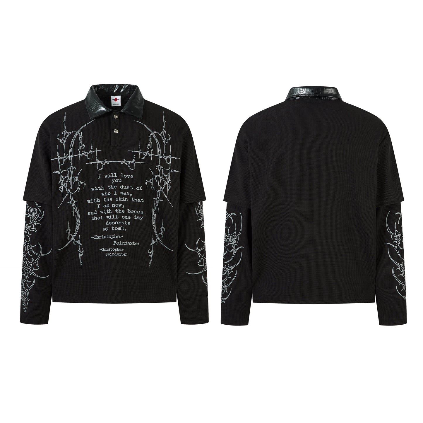 Dark Verse Graphic | Layered Sweatshirt - Luxuryurbanwear