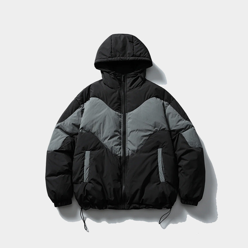 Dual Zone | Oversized Hooded Puffer - Luxuryurbanwear