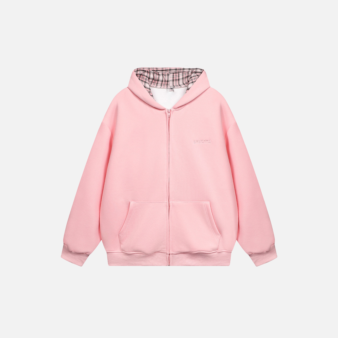 Stylish American Vibe Loose Zip-Up Hooded Sweatshirt - Luxuryurbanwear