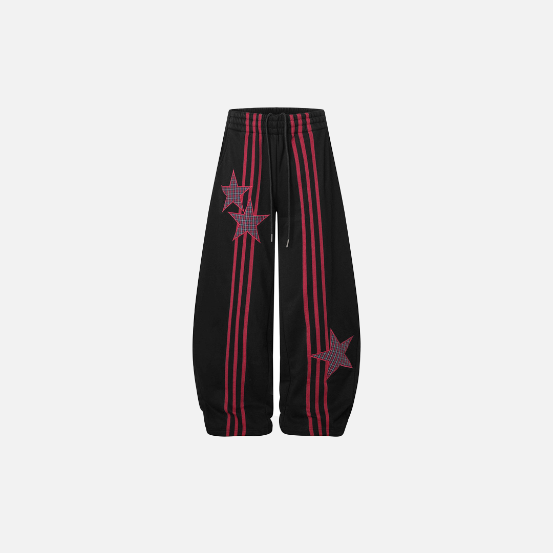 Breathable Striped Loose Fit Sport Sweatpants - Luxuryurbanwear