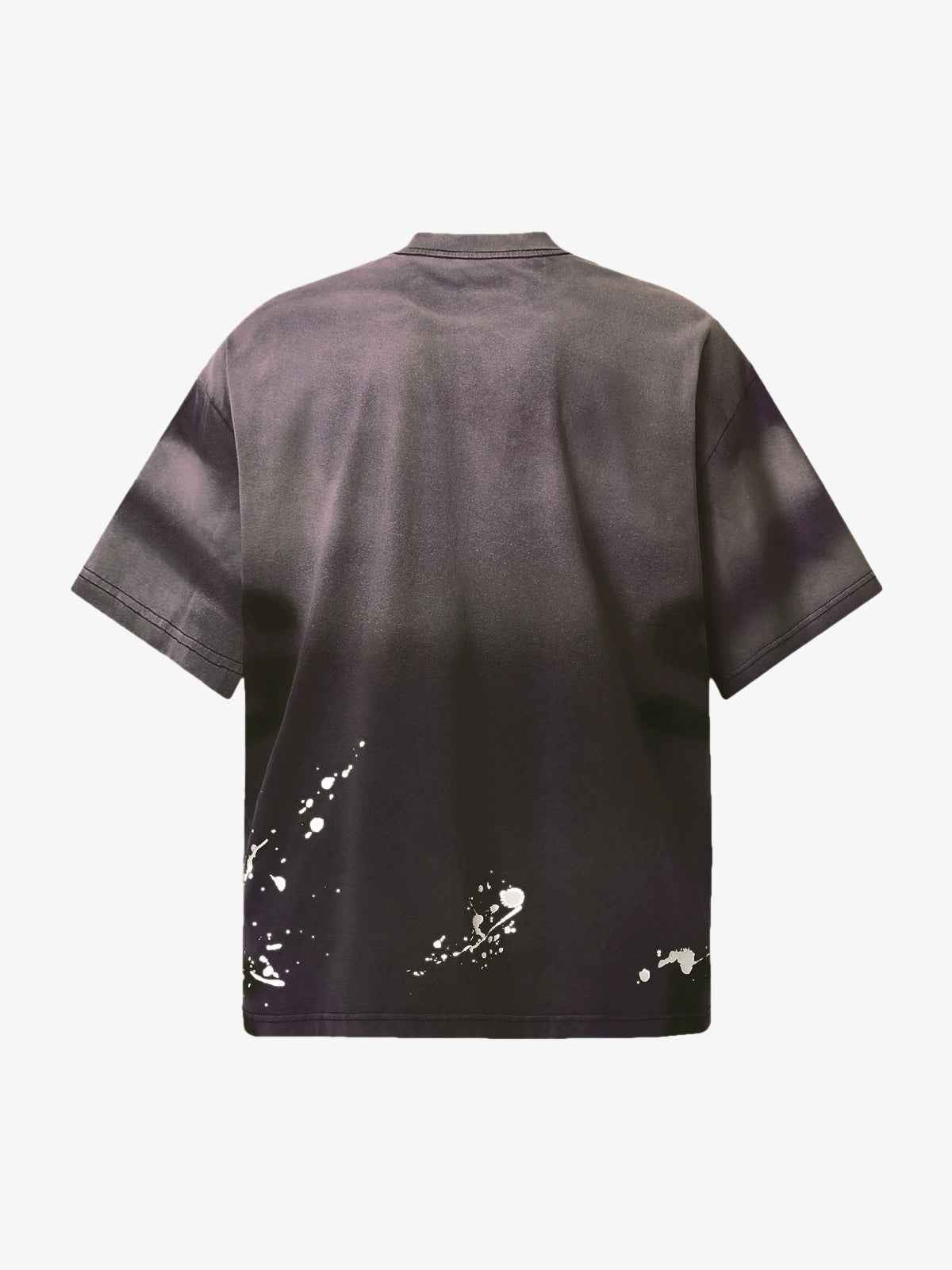 Ink Splash Letter Print T-Shirt - Unisex Oversized Graphic Streetwear Tee