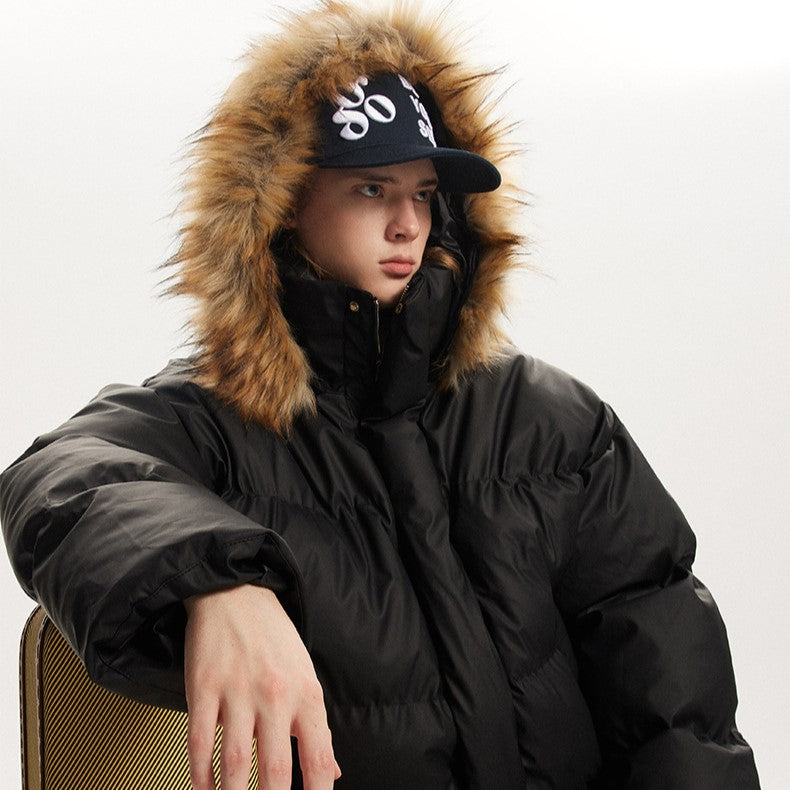 Urban Padded | Fur Hooded Puffer Jacket - Luxuryurbanwear