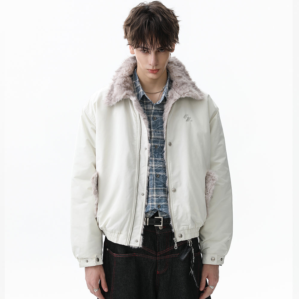 Faux-Fur Collar | Short Winter Jacket - Luxuryurbanwear