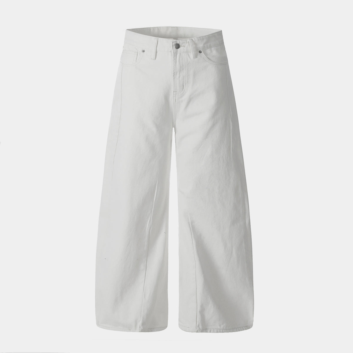 Clean Fit | White Baggy Pants - Luxuryurbanwear
