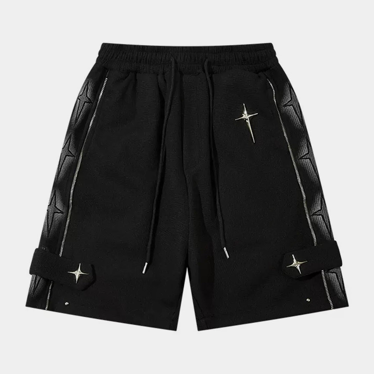 Star | Zip Up Shorts - Luxuryurbanwear
