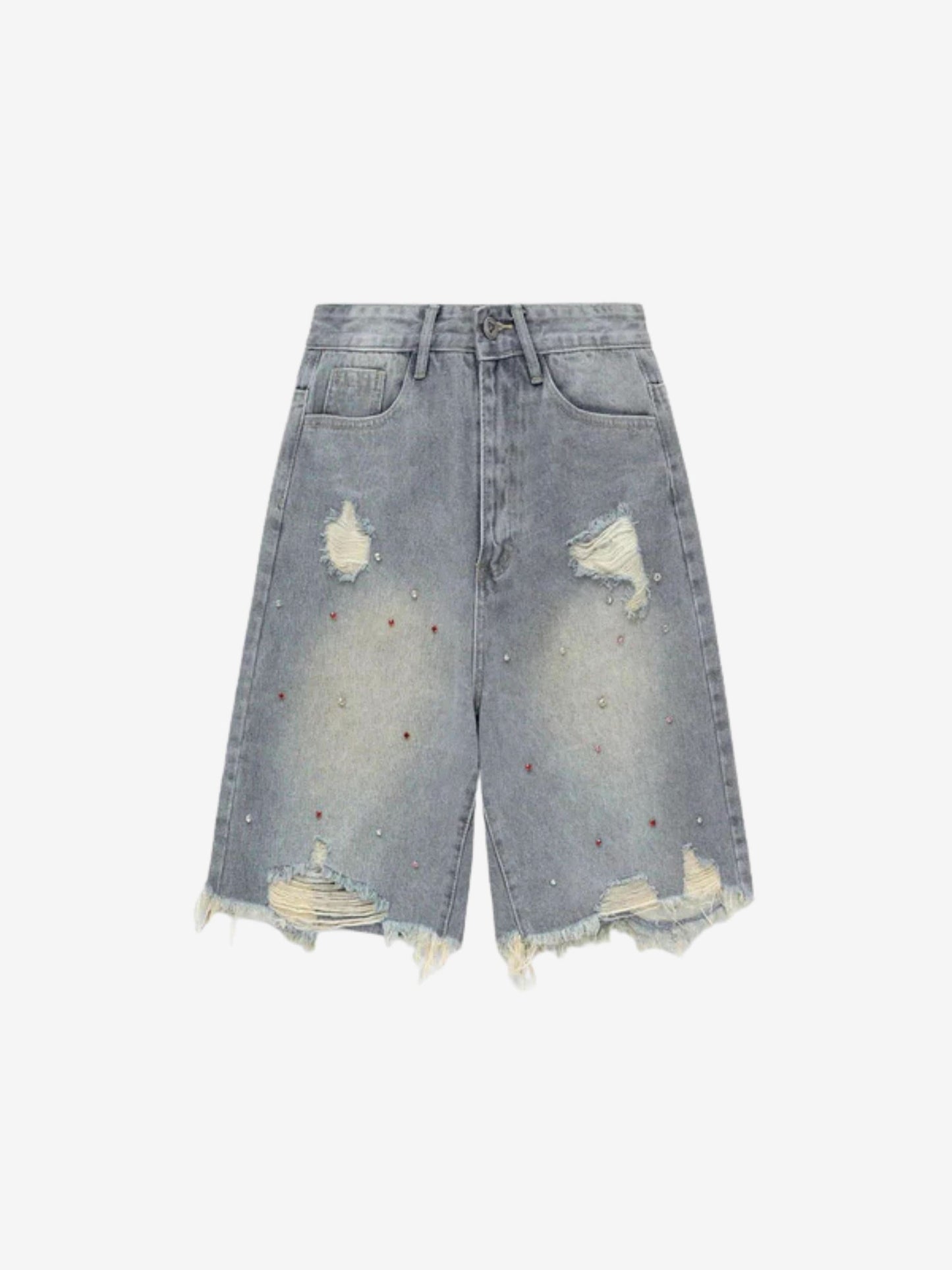 Denim Jorts Rhinestone