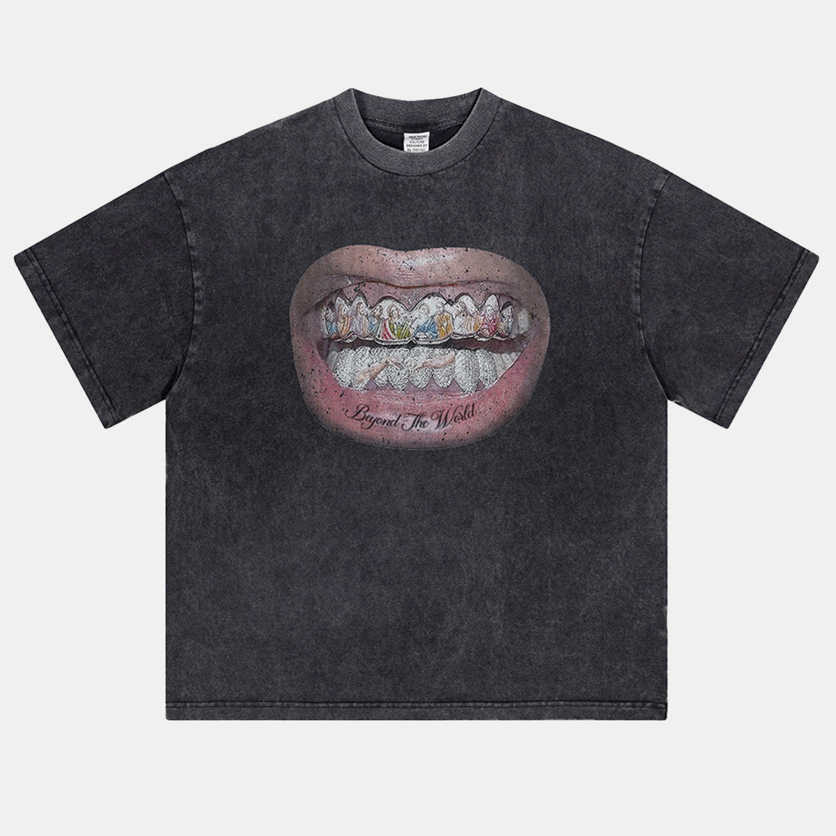 Mouth Graphic Print | Hip Hop T-Shirt - Luxuryurbanwear