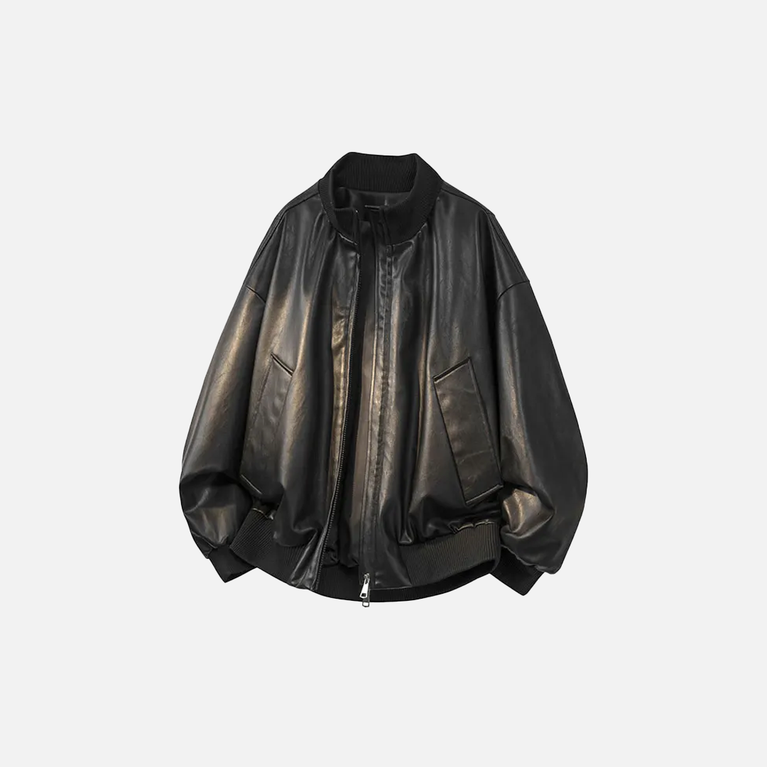 Handsome High End Retro Leather Jacket - Luxuryurbanwear