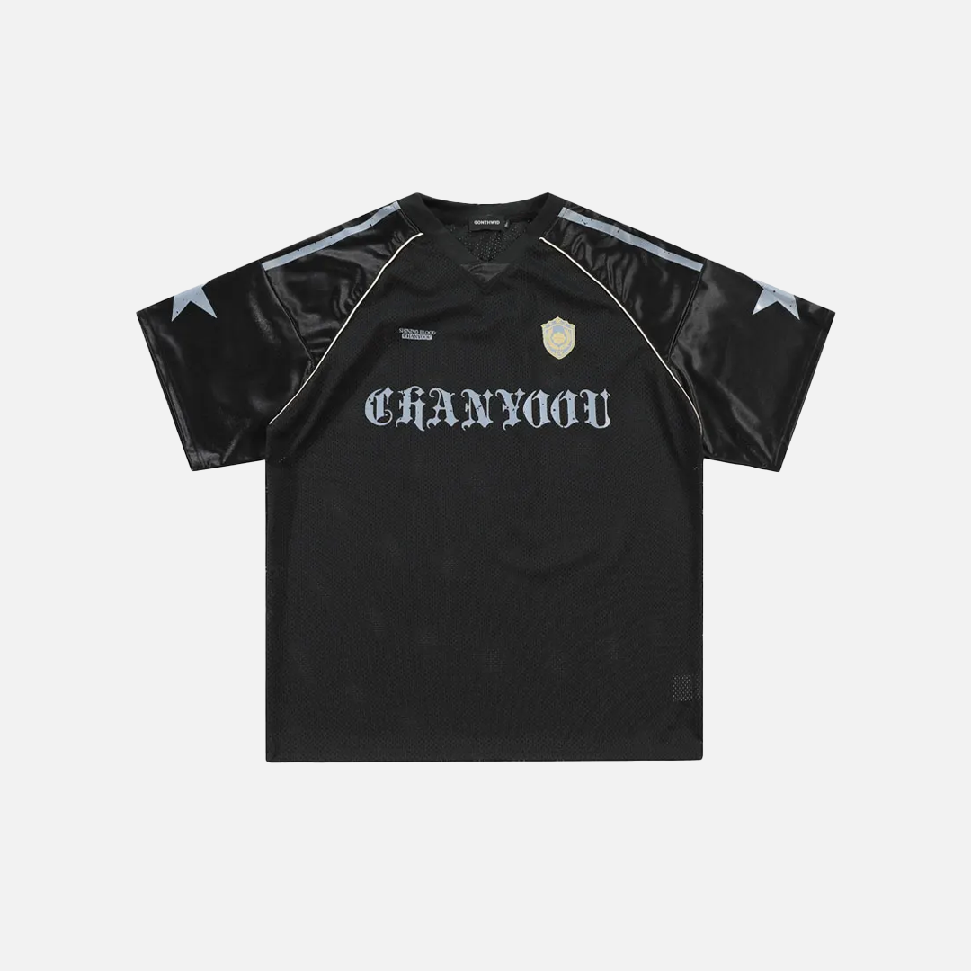 Streetwear Oversize Letter Star Graphic Sport T-Shirt - Luxuryurbanwear