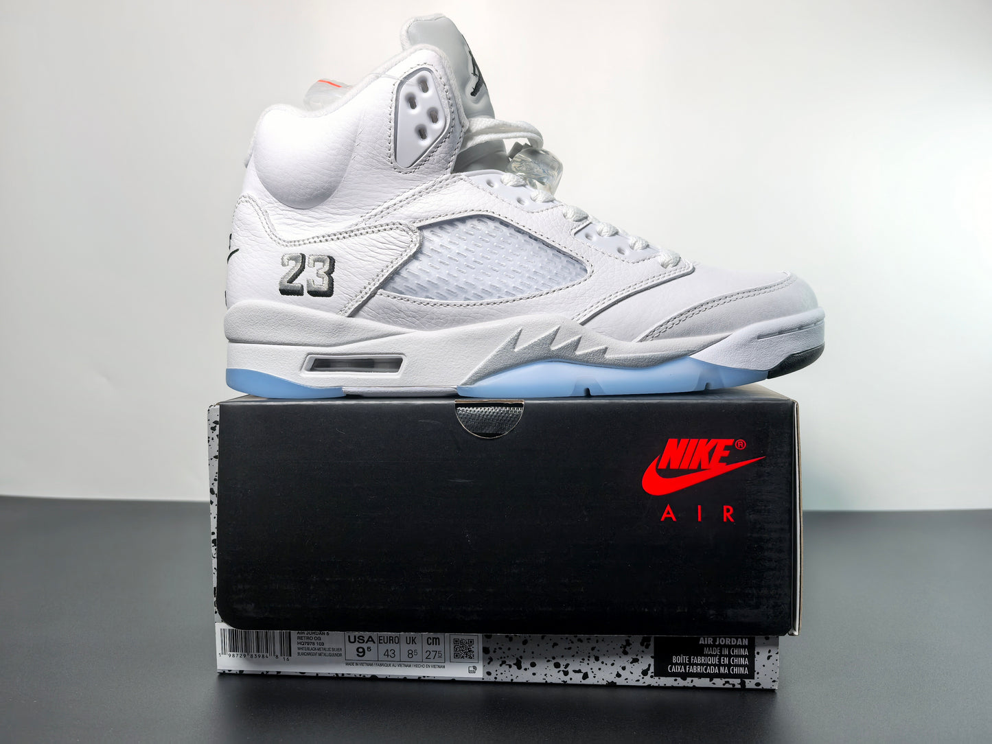 Air Jordan 5 OG White Metallic