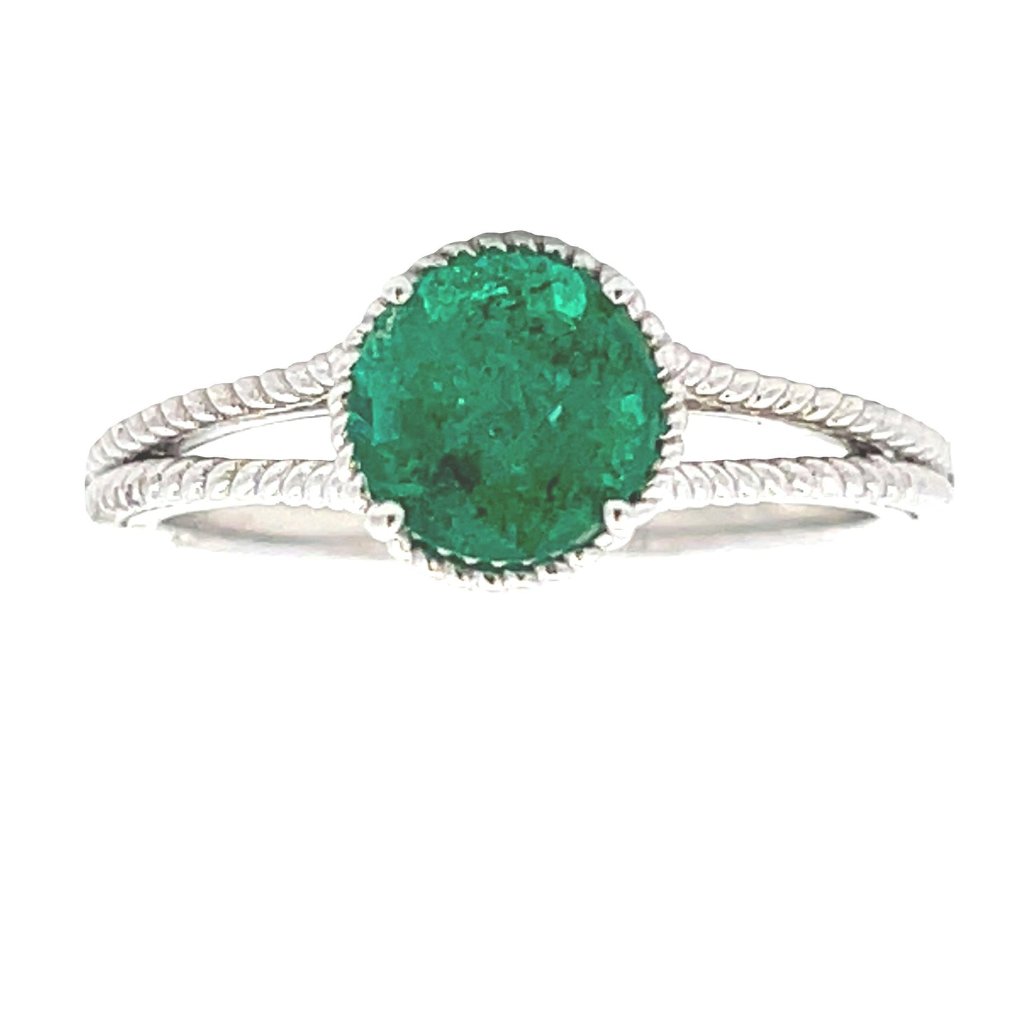 1.28ct Emerald 14KT White Gold
