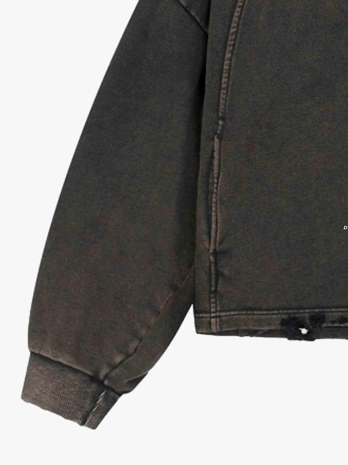 Vintage Washed Snake Staff Graphic Hoodie