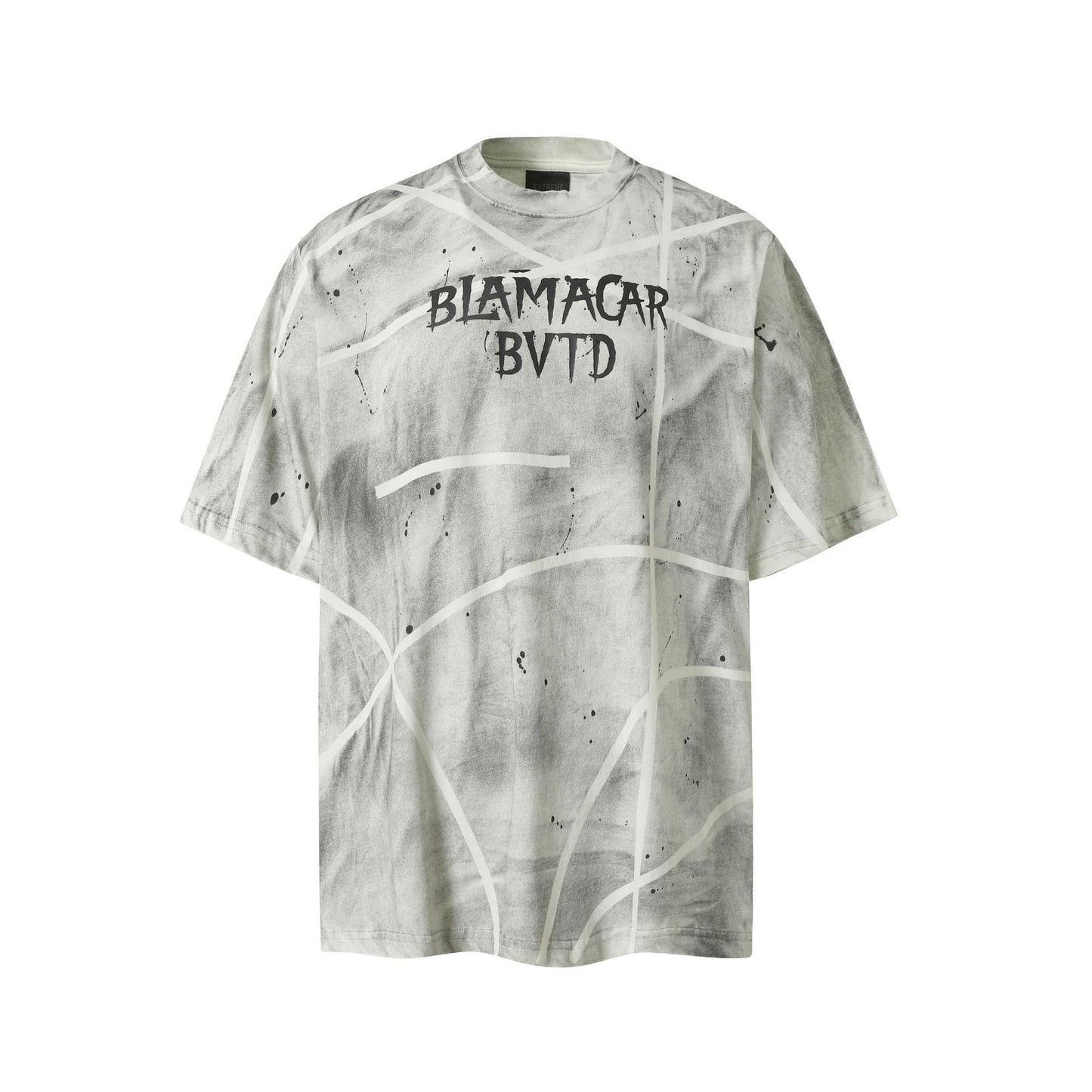 Marble Street Print | Distressed T-Shirt - Luxuryurbanwear