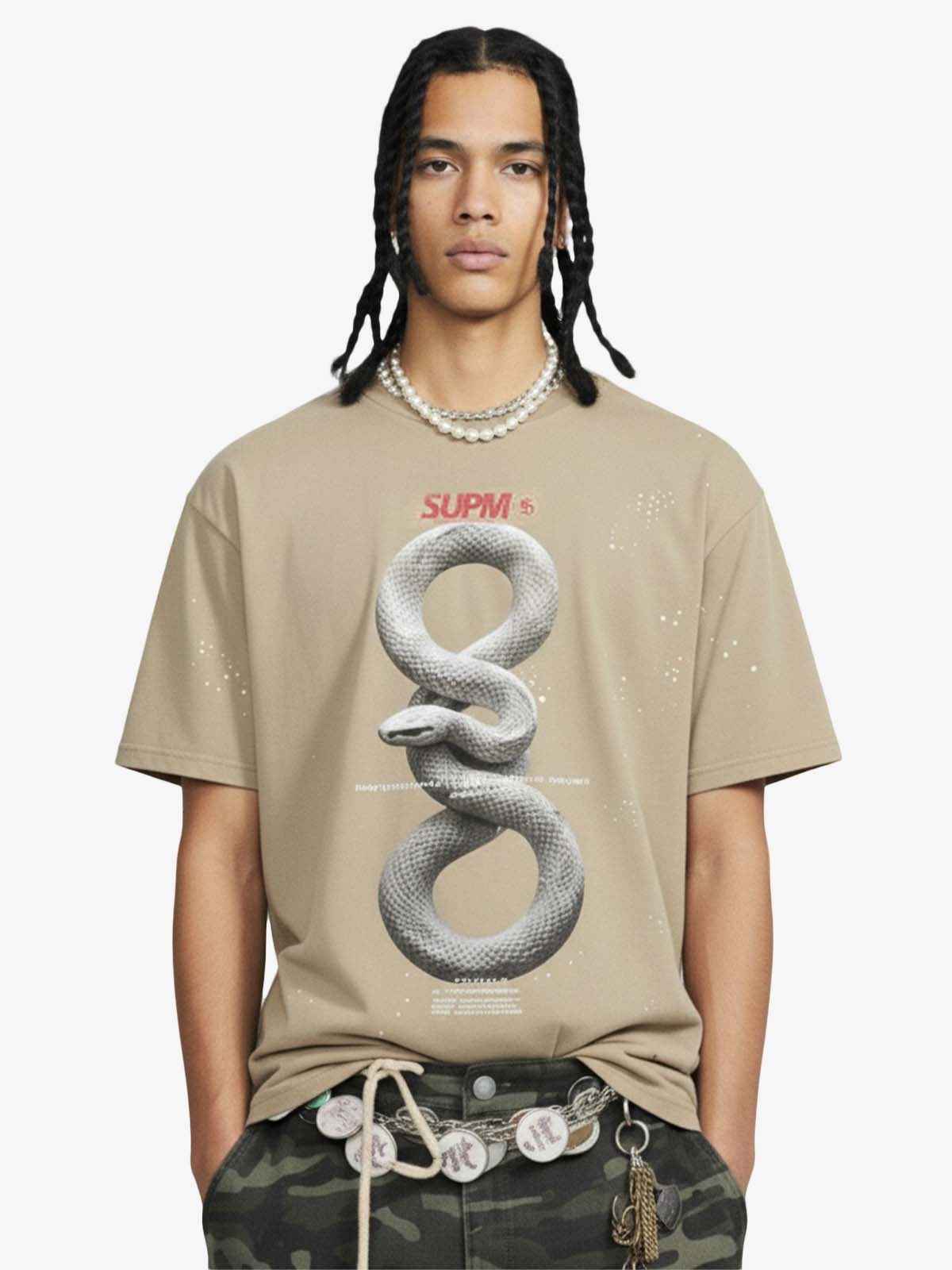 Realistic Snake Graphic T-Shirt