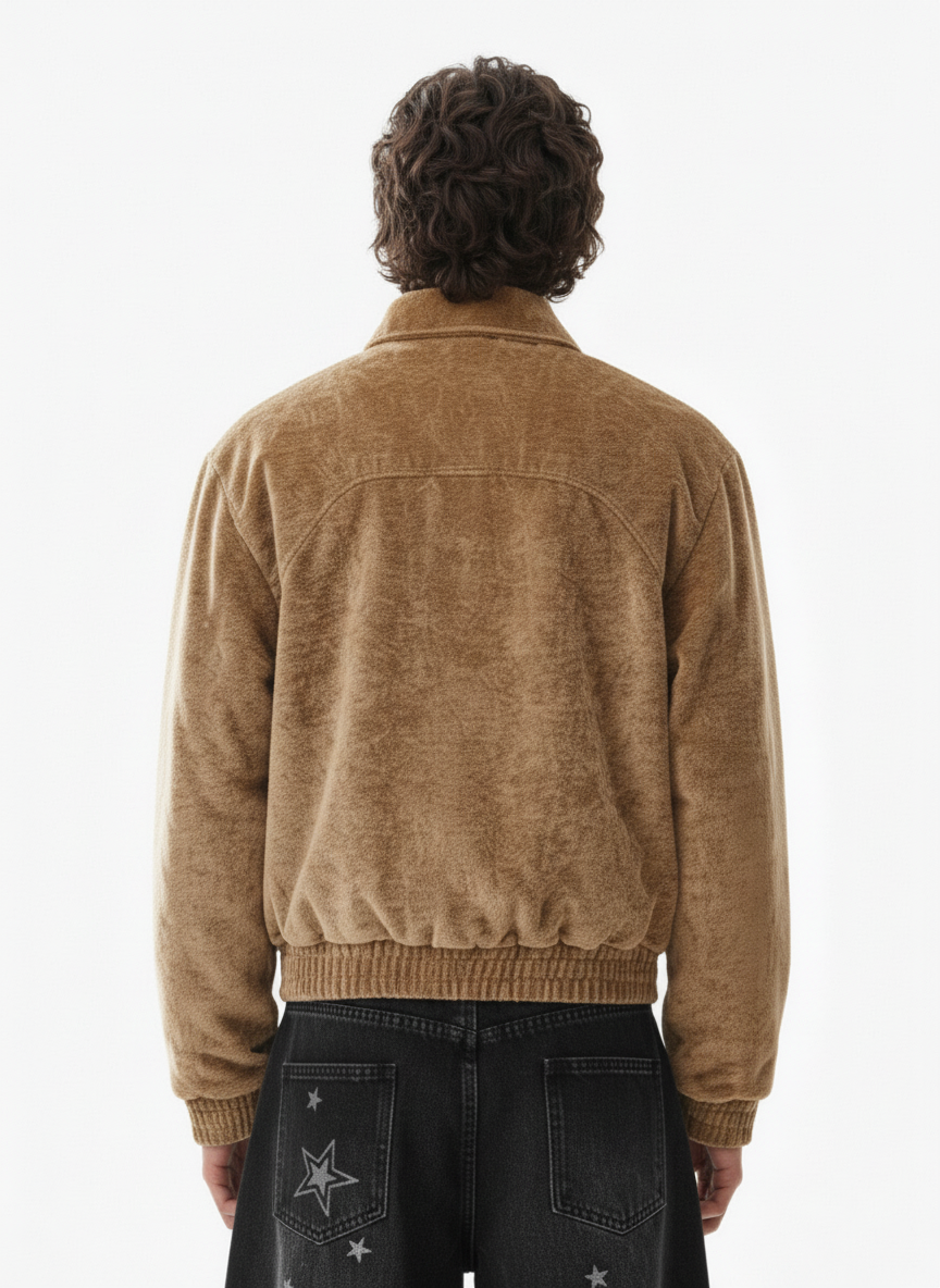 Vintage Suede Deconstructed Workwear Jacket - Luxuryurbanwear