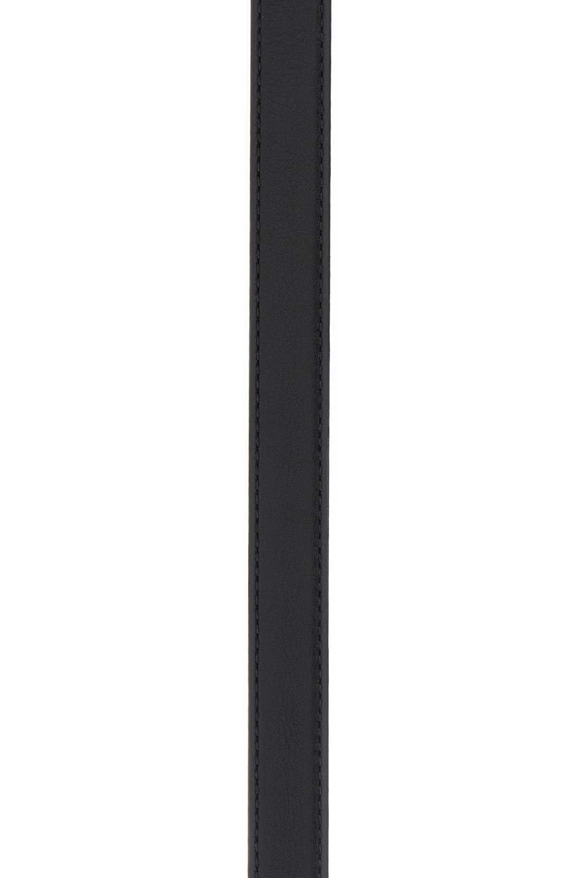 Alexander Mcqueen Men Black Leather Belt
