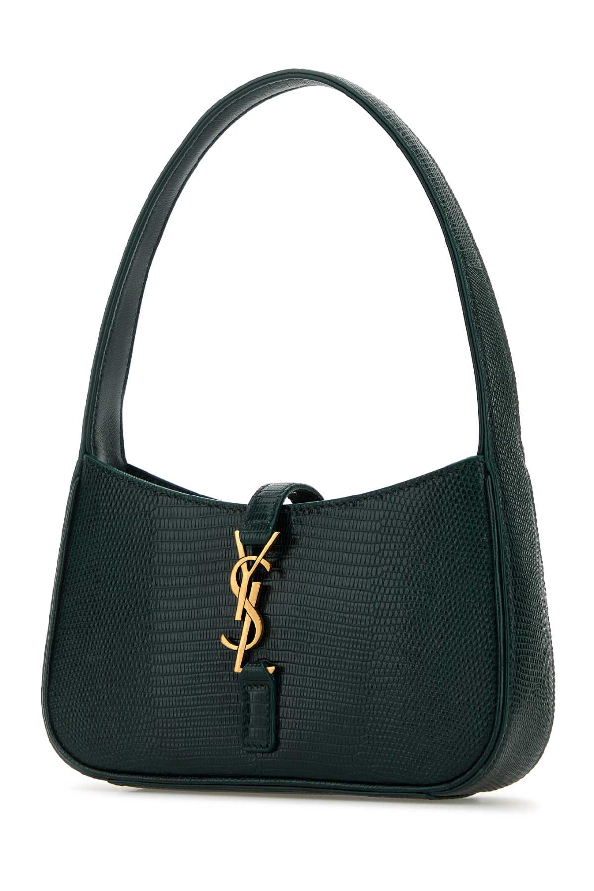 Saint Laurent Women Bottle Green Leather Mini Le 5 Ã 7 Handbag