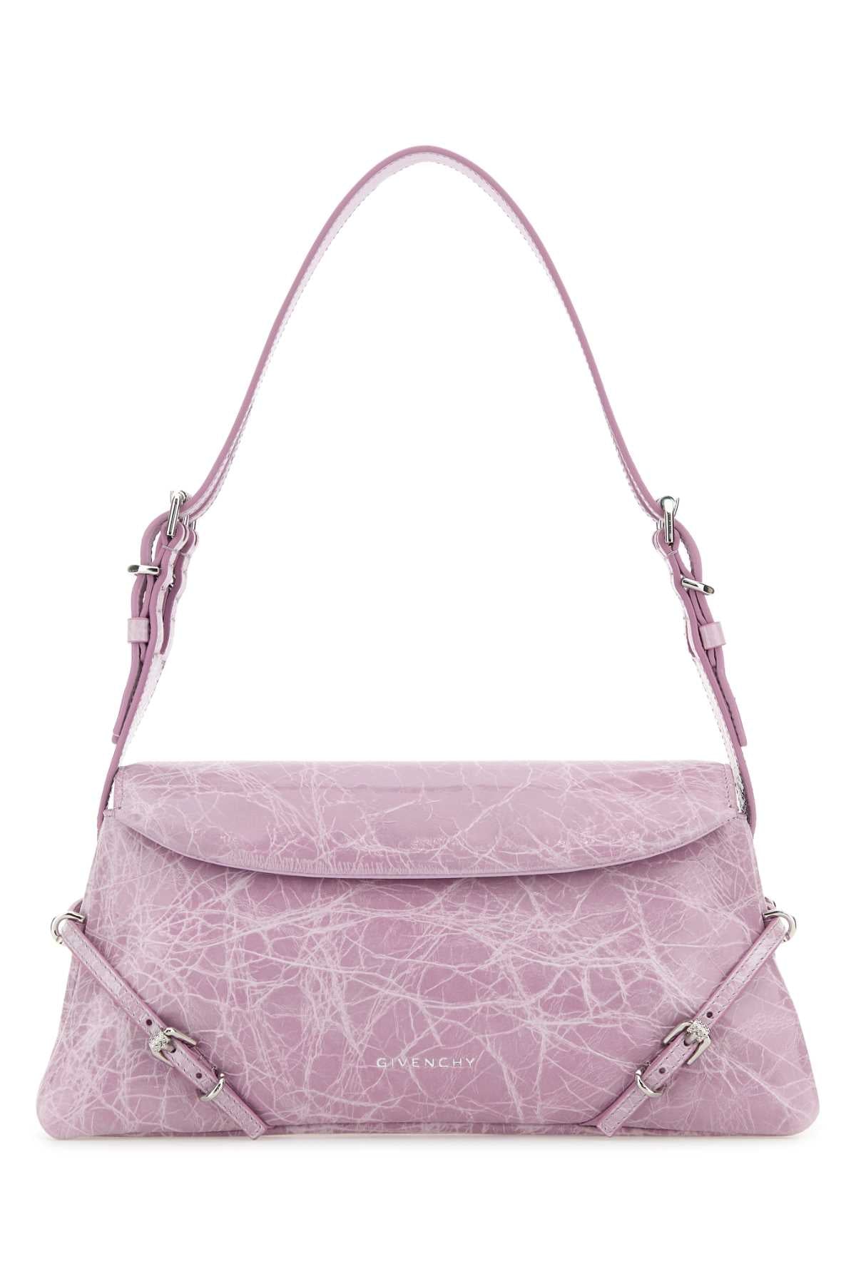Givenchy Women Lilac Leather P’Tit Voyou Shoulder Bag